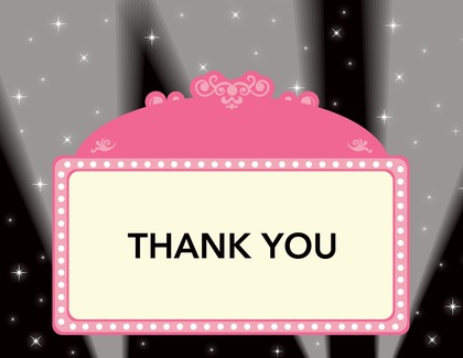 Blue Panel At Night Thank You Cards