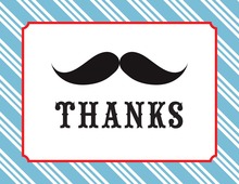 Mustache Bash Thank You Cards