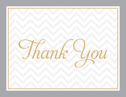 Modern Bridal Waves Thank You Cards