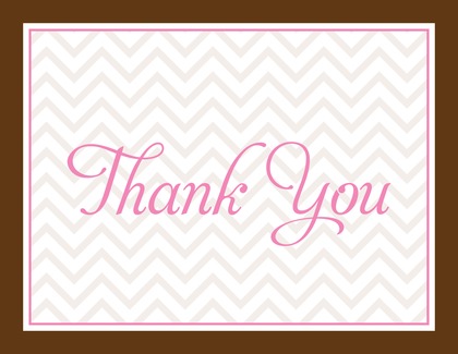 Modern Bridal Script Thank You Cards