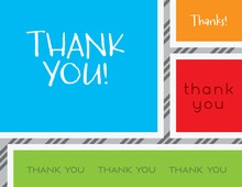 Brightly Colored Background Thank You Cards