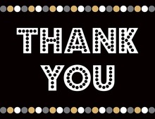 Lighten-Up Style Thank You Cards