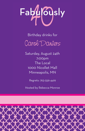 Customize Fabulous Modern Blue Invitations