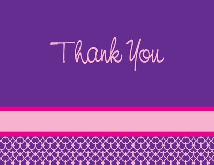 Fabulous Modern Blue Thank You Cards