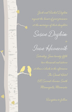 Romantic Birch Tree Wedding Invitations