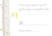 Romantic Wedding Birds RSVP Cards