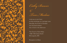 Sophisticated Fall Glory Border Invitation