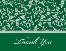 Modern Victorian Style Thank You Cards