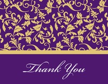 Flourish Spiral Pattern Thank You Cards