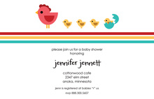 New Hatchling Yellow Chicks Invitation