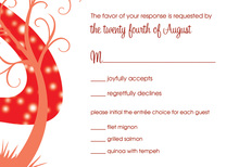 Night Swirl Red RSVP Cards