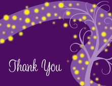 Night Swirl Purple Thank You Cards