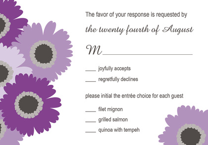 Lovely Lavender Floral Enclosure Cards