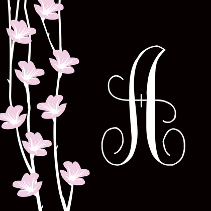 Floral String Modern Grey Stickers