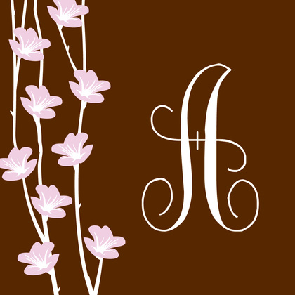 Floral String Stylish Chocolate Enclosure Cards