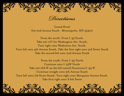 Damask Modern Green Enclosure Cards