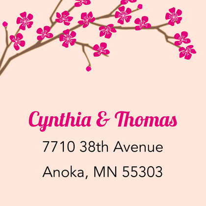 Classic Cherry Blossom Pink Enclosure Cards