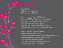 Modern Cherry Blossom Coal Enclosure Cards