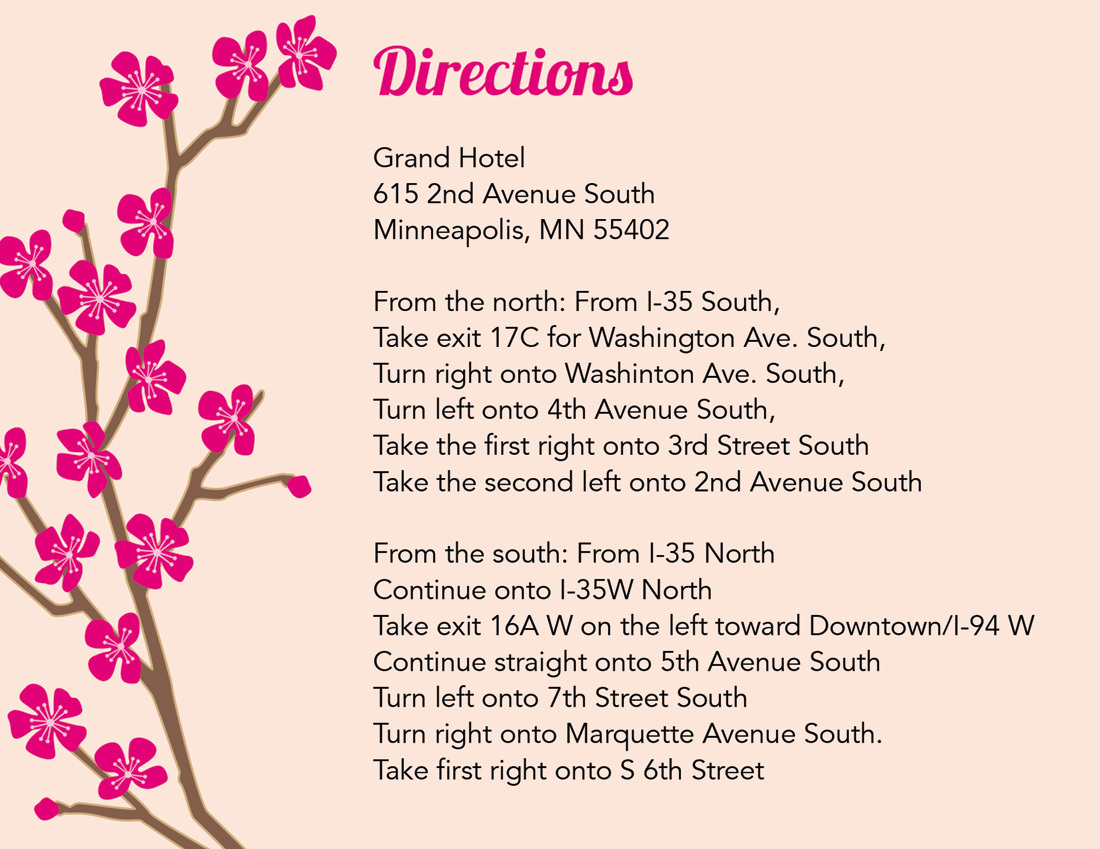 Classic Cherry Blossom Pink Enclosure Cards
