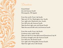 Vintage Orange Flourish Enclosure Cards