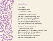 Vintage Lavender Flourish Enclosure Cards