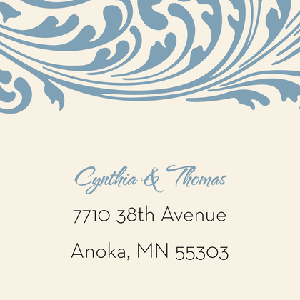 Perfect Accent Vintage Ornate Flourish Wedding Invites