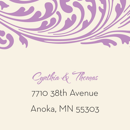 Lavender Vines RSVP Cards