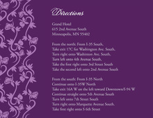 Modern Purple Vines Enclosure Cards