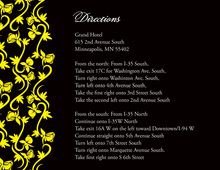 Bright Yellow Vines Enclosure Cards