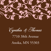 Feminine Pink Vines Stickers
