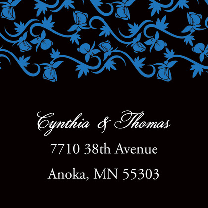 Rich Blue RSVP Cards