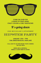 Sophisticated Little Man Mustache Bash Boy Invitations