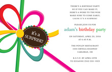 Surprise Birthday Party Dots Invitation