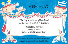 Patriotic Family BBQ Invitations