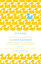 Quack Ducky Dots Invitation