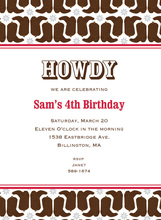 Cute Little Western Invitations