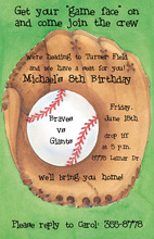 Baseball Time Invitation