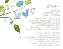 Cuddling Wedding Birds Enclosure Cards