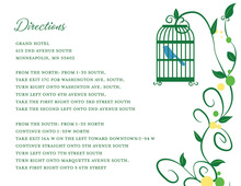 Bird Cage Among Vines White Enclosure Cards