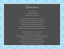 Trendy Aqua Damask Enclosure Cards