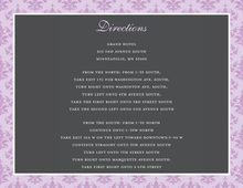 Unique Lavender Damask Enclosure Cards