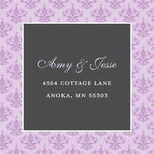 Unique Lavender Damask Stickers
