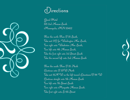 Delicate Flourish Teal Stickers