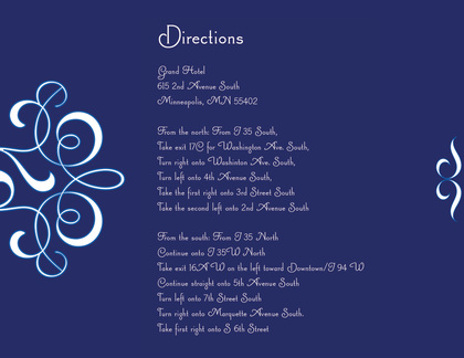 Delicate Flourish Blue Stickers