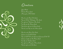 Delicate Flourish Green Enclosure Cards