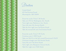 Modern Green Leaves Enclosure Cards
