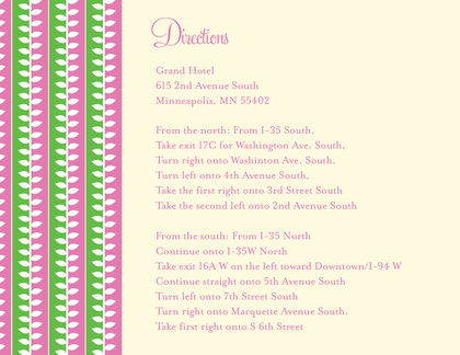 Beautiful Pink-Orange Leaves Enclosure Cards