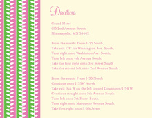 Beautiful Pink-Green Leaves Enclosure Cards