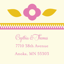 Beautiful Pink-Orange Leaves Stickers