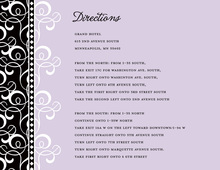 Lavender Pattern Flourish Enclosure Cards